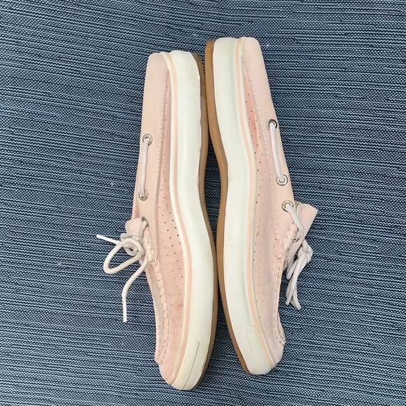 EUC WOMEN’S SIZE 9 PALE PINK SPERRY TOPSIDER LEATHER LOAFERS/MULES - Picture 5 of 6